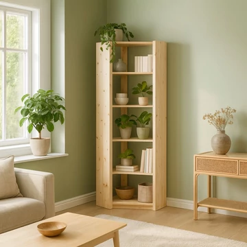 Kiefernholz Regal Wohnambienet bei Reulon