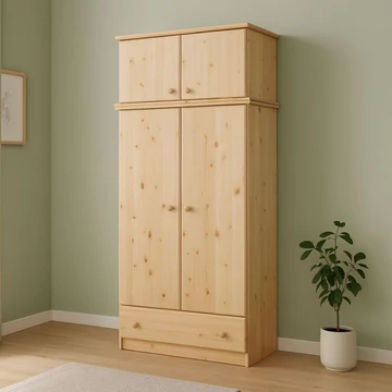 Kiefernholz Kleiderschrank Wohnambiente bei Reulon