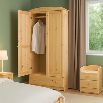 Kiefernholz Kleiderschrank Wohnambiente bei Reulon