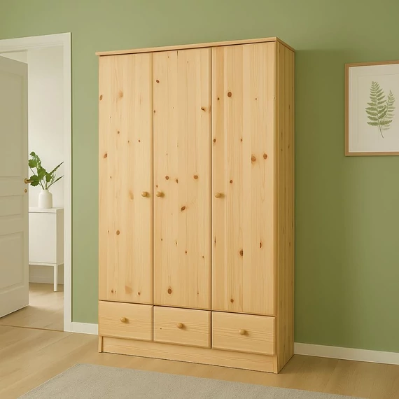 Kiefernholz Kleiderschrank Wohnambiente bei Reulon