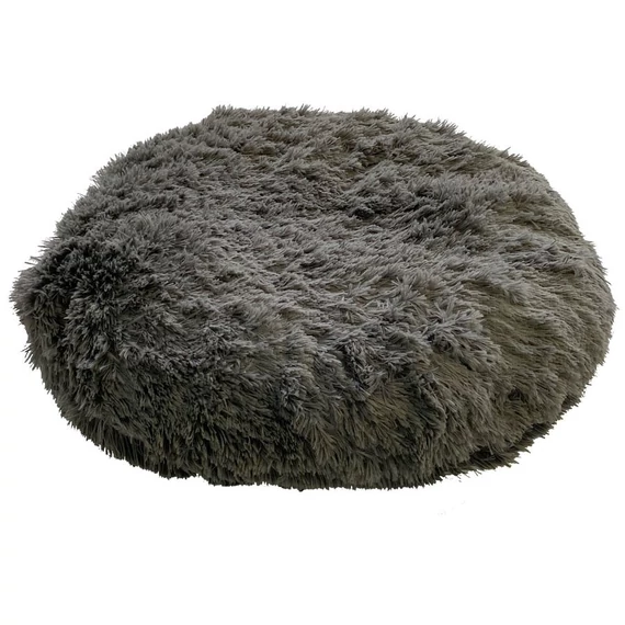 Sloopy Hella graues, rundes Hundebett mit Schaumstoffflocken gefüllt 70cm